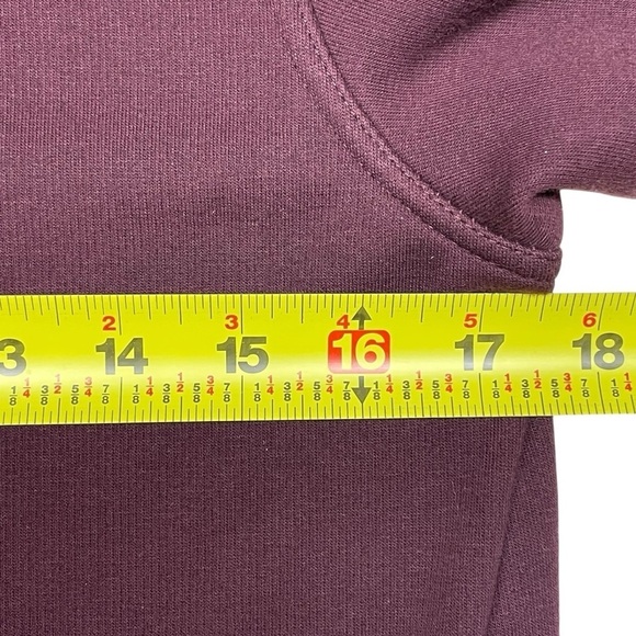 Athleta Burgundy Cozy Karma Twist Neck Sweatshirt Size XXS - Picture 15 of 16